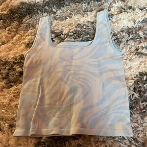 Hollister blue and white tank size medium